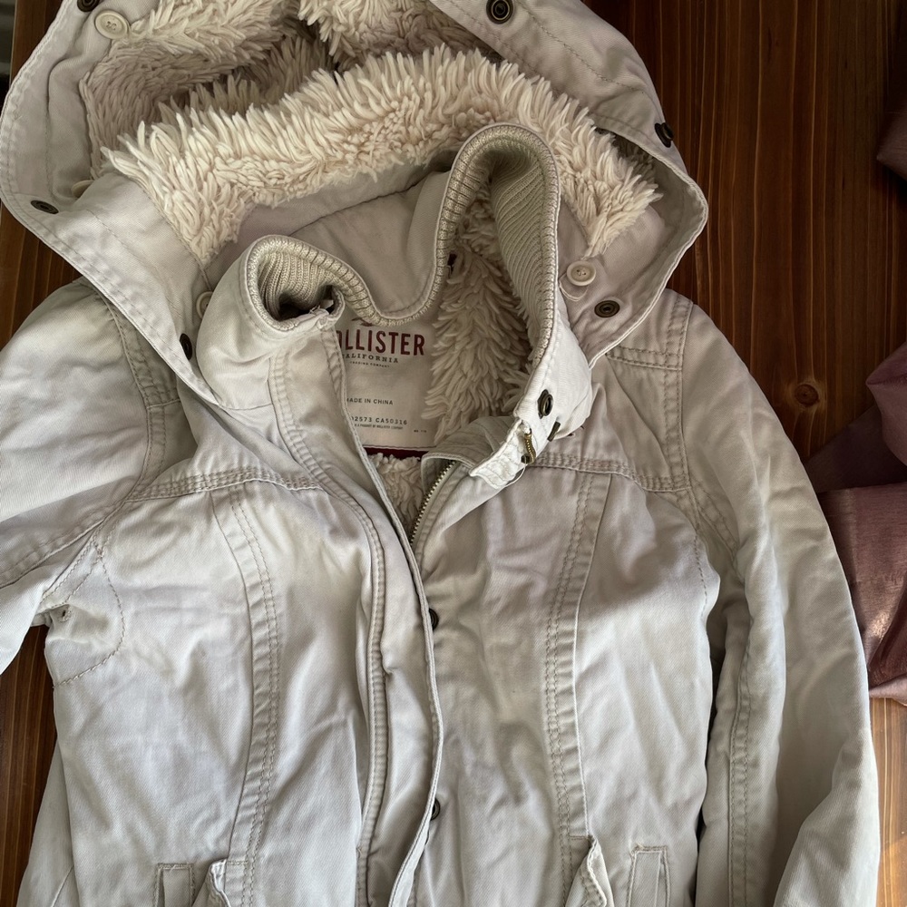 Hollister Faux Fur Lined Jacket